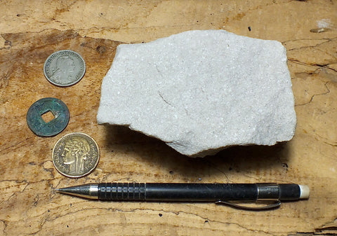 sandstone - Jurassic fine-grained white Navajo Sandstone, naturally bleached by reducing fluids - hand/display specimen