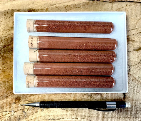 red ochre - Rawlins Red, the pigment used in the first coat of paint on cables of the Brooklyn Bridge - set of 5 tubes of this natural pigment
