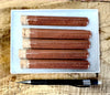 red ochre - Rawlins Red, the pigment used in the first coat of paint on cables of the Brooklyn Bridge - set of 5 tubes of this natural pigment