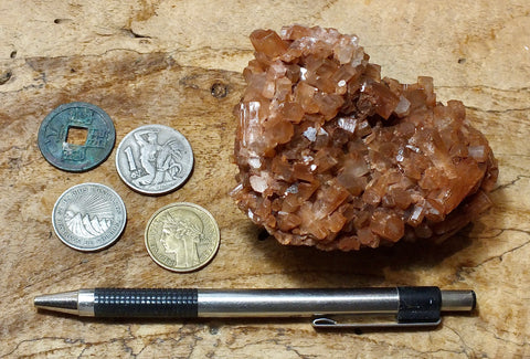 aragonite crystal cluster - hand/display specimen from the Fès-Meknès region of Morocco