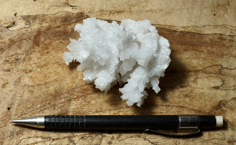 aragonite - "cave calcite"  from the Potosi Mine, Santa Eulalia, Chihuahua - hand specimen
