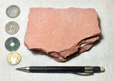 burned shale - teaching hand specimen of burned shale from the Monterey Formation, Ventura County, California