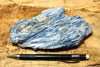 kyanite crystals in quartz -  São José de Safira, Minas Gerais, Brazil - hand/display specimen