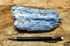 kyanite crystals in quartz -  São José de Safira, Minas Gerais, Brazil - hand/display specimen
