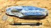 kyanite crystals in quartz -  São José de Safira, Minas Gerais, Brazil - hand/display specimen