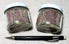 sand - garnetiferous sand composed primarily of quartz and garnet from Pfeiffer Beach, California - set of two 2-ounce jars