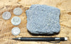 sandstone - teaching hand specimen of a blue weakly-lithified Pliocene sandstone from the Kettleman Hills of California