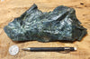 serpentine - display specimen of textbook serpentine from the Melones Fault Zone in Placer County, California