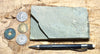 shale - hard green Lower Cambrian shale from the Harkless Formation - teaching hand specimen