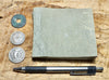 shale - hard green Lower Cambrian shale from the Harkless Formation - teaching hand specimen