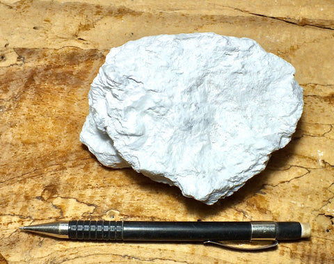talc - soft white talc from the Acme Mine, Alexander Hills, San Bernardino County, California -  hand/display specimen