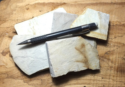 shale - siliceous McLure Shale member of the Miocene Monterey Formation - unit of 5 student specimens