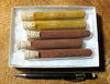 yellow ochre - set of 5 tubes of this natural pigment 