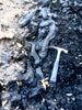 asphalt - display specimen of natural asphalt from oil seeps on Sulphur Mountain, CA