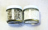 perlite - screened and partially dried perlite pellets and popped perlite - set of two 2-ounce jars