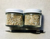 sand - large-grained quartz dune sand from Monastery Beach, Carmel Bay, California - set of two 2-ounce jars