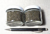 sand - Franciscan Complex - set of two 2-ounce jars of brown beach sand derived from the Franciscan Complex