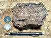 tuff - densely welded tuff - teaching hand/display specimen with excellent fiamme