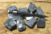 galena - teaching student specimens of the primary ore of lead from the Aouli Mine, Middle Atlas Mountains, Morocco - Unit of 10 smaller specimens