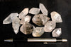 quartz crystal points - teaching student set of 10