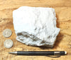 tuff - very pure lithified white volcanic ash mined for Old Dutch Cleanser - teaching hand specimen