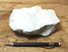 tuff - very pure lithified white volcanic ash mined for Old Dutch Cleanser - teaching hand specimen