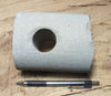 sandstone - medium grained gray - 4" diameter oil well core section from the Stevens Sand