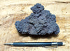 basalt - tholeiite basalt aa from the flow that cut Mauna Loa Road in November 2022 - hand specimen