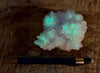 aragonite - "cave calcite"  - El Potosi Mine, Santa Eulalia Mining District, Chihuahua - fluorescent hand/display specimen