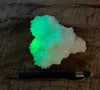 aragonite - "cave calcite"  - El Potosi Mine, Santa Eulalia Mining District, Chihuahua - fluorescent hand/display specimen