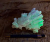 aragonite - "cave calcite"  - El Potosi Mine, Santa Eulalia Mining District, Chihuahua - fluorescent hand/display specimen
