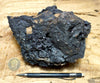 asphalt - display specimen of natural asphalt from oil seeps on Sulphur Mountain, CA