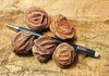 barite rose - teaching set of barite roses from the Garber Sandstone near Noble, east of Norman, Oklahoma