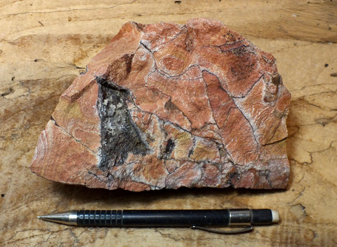 breccia - brecciated rhyolite associated with gold mineralization - hand/display specimen