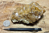 calcite - teaching hand specimen of naturally-brown calcite