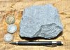dacite - teaching hand/display specimen of gray porphyritic dacite, a rock common in the Archean continents