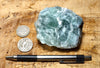 fluorite - teaching hand specimen of a mineral often associated with metallic ores - massive fluorite