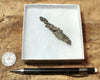 fulgurite - natural glass flanged tube formed by lightning strike on sand from the Western Sahara in Morocco