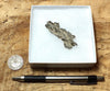 fulgurite - natural glass flanged tube formed by lightning strike on sand from the Western Sahara in Morocco