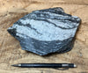 gneiss - hand/display specimen of a Proterozoic granite gneiss