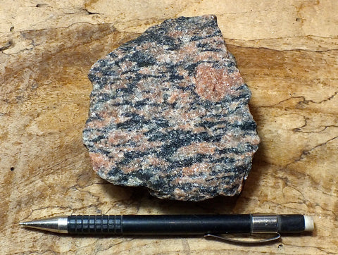 orthogneiss - mid to late Proterozoic, St. Jerome, Quebec - hand specimen
