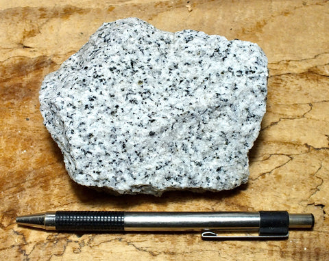 granite - hand specimen of typical granite