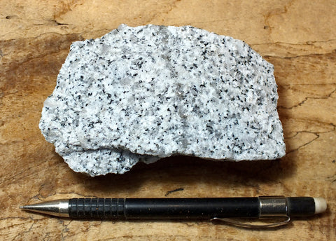 granite - hand specimen of typical granite