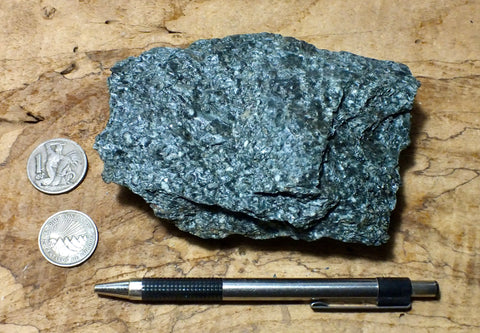 schist -  greenschist - a facies of the Pelona Schist - hand/display specimen