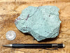tuff - copper-stained green welded tuff - teaching hand specimen