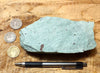 tuff - copper-stained green welded tuff - teaching hand/display specimen