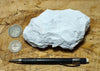 kaolinite - soft white kaolin - teaching hand specimen of the primary constituent of kaolin clay