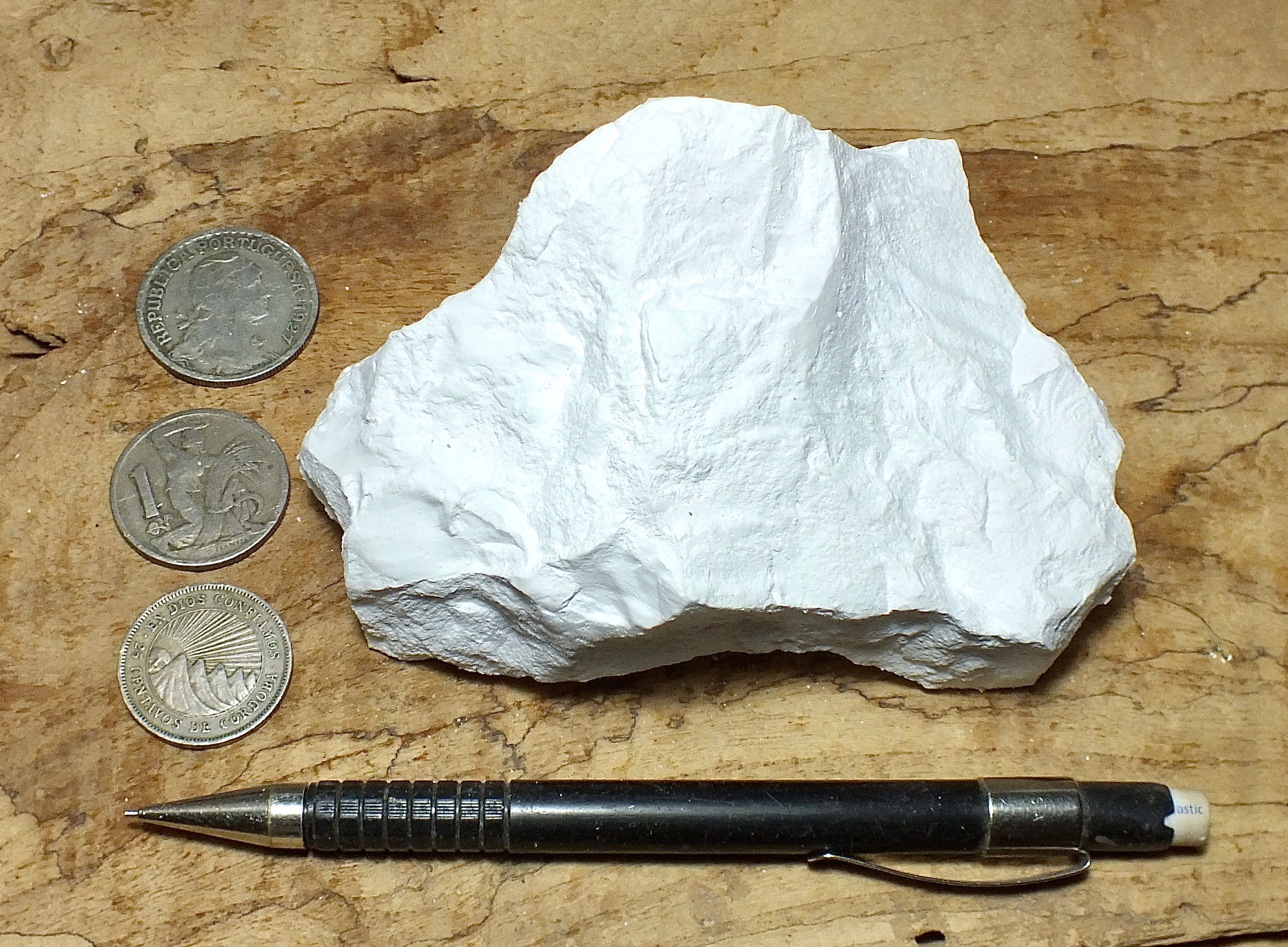 Kaolin Samples kaolinite - soft white kaolin - hand/display specimen of the primary c ...