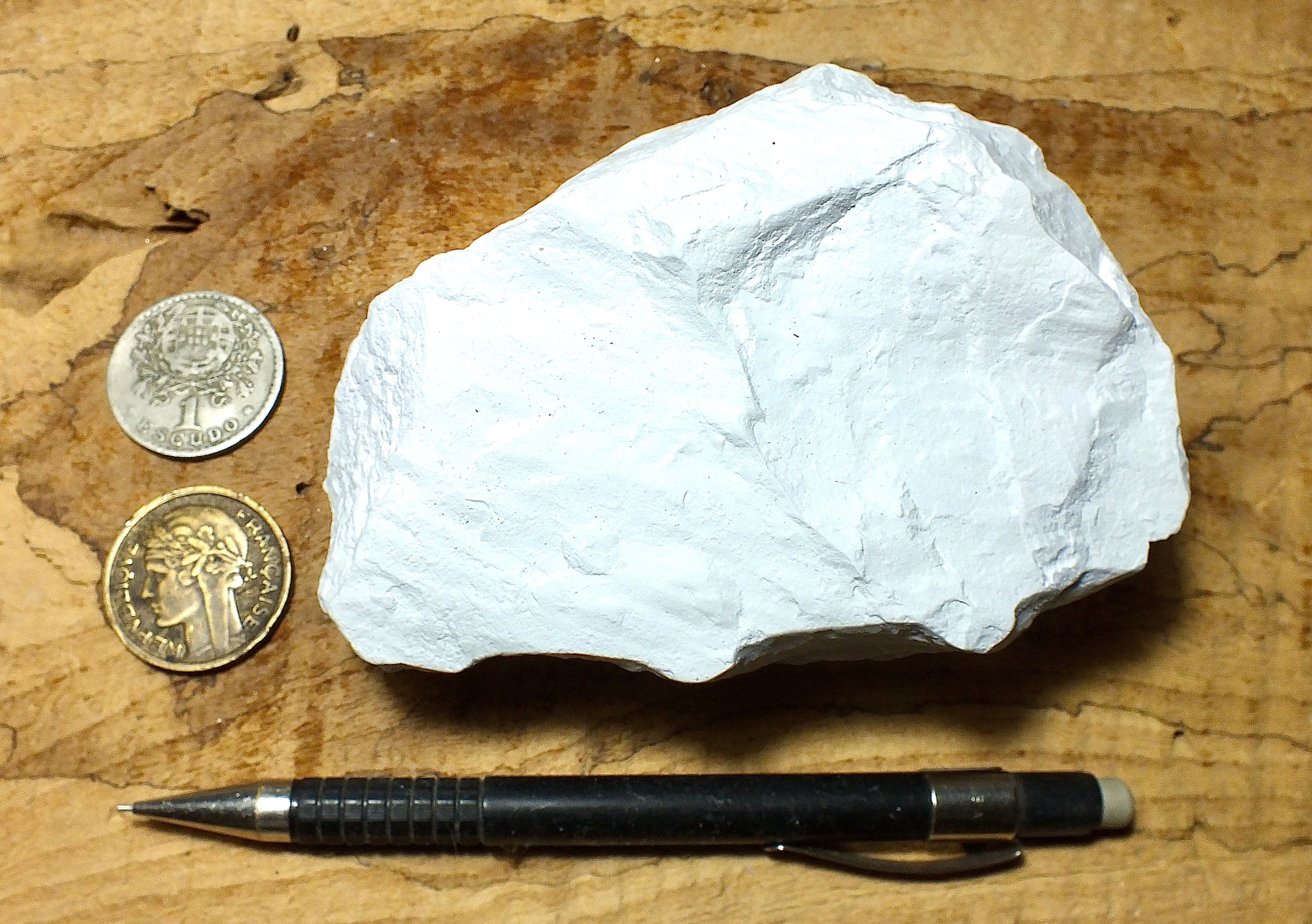 Kaolin Samples kaolinite - soft white kaolin - teaching hand specimen of the primary ...
