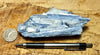 kyanite crystals in quartz -  São José de Safira, Minas Gerais, Brazil - hand/display specimen